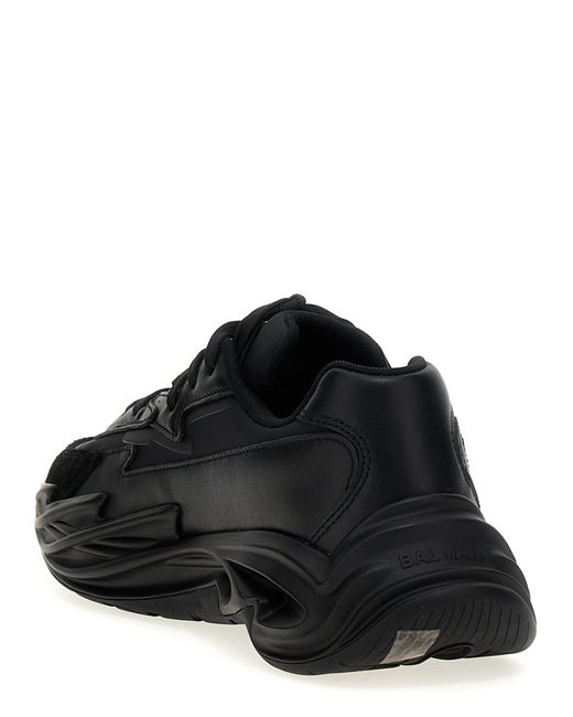 Run-Row Sneakers Nero di Balmain in Black da Uomo