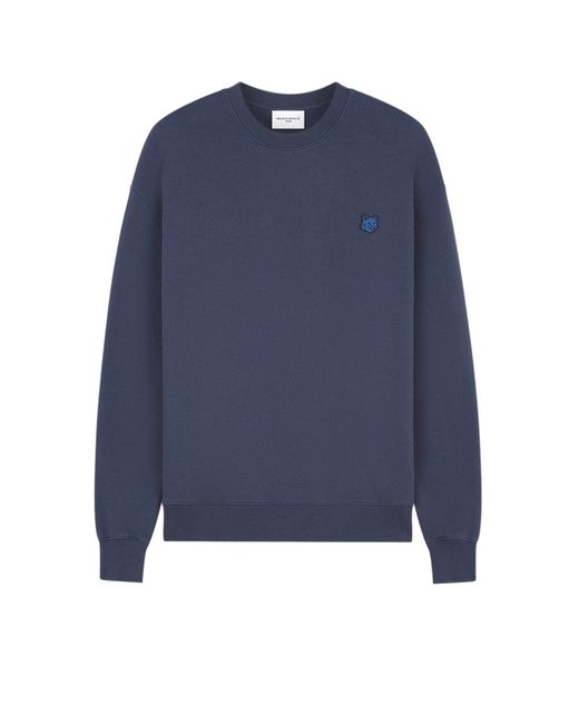 Maison Kitsuné Blue Sweatshirt for men