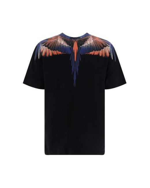 Marcelo Burlon Blue Icon Wings Basic T-shirt for men