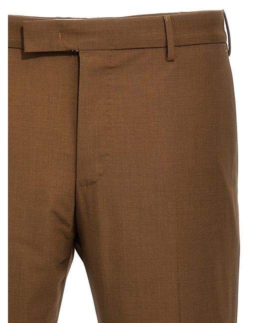 PT Torino Brown Dieci Pants for men