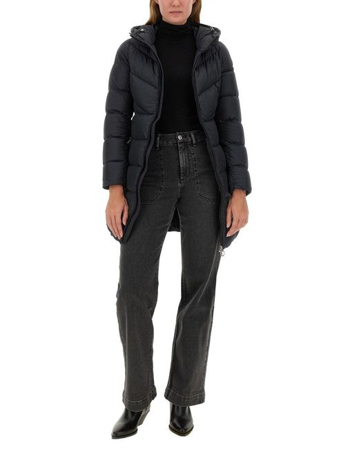 Down Jacket With Logo-Donna di Colmar in Black