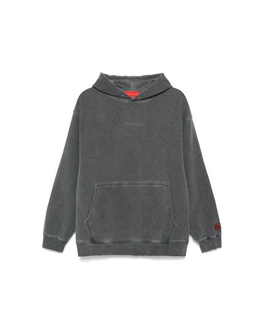 Vision Of Super Gray Cotton Sweatshirts for men