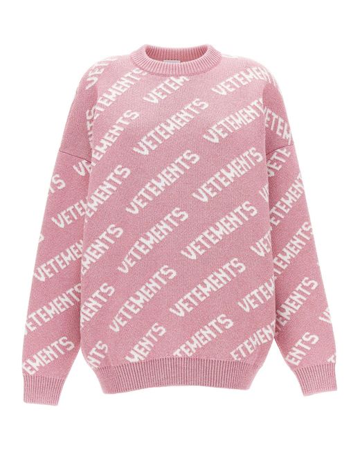 Vetements Pink Sweaters