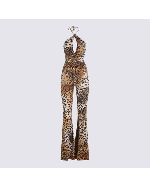 Roberto Cavalli Metallic Nylon Jumpsuit