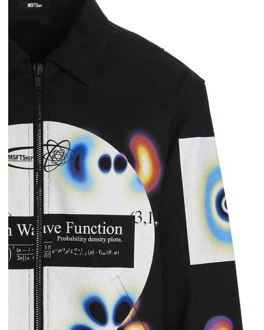 Msftsrep Black 'hydrogen Wave' Jacket for men