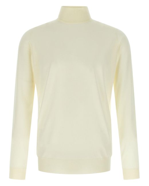 John Smedley White Richards Sweaters And Cardigans for men