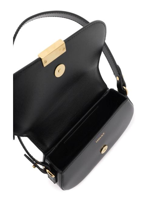 Versace Black 'greca Goddess' Mini Shoulder Bag