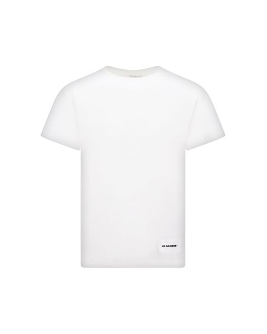 Pack da 3 T-Shirt Blu, Bianca e Nera di Jil Sander in White da Uomo