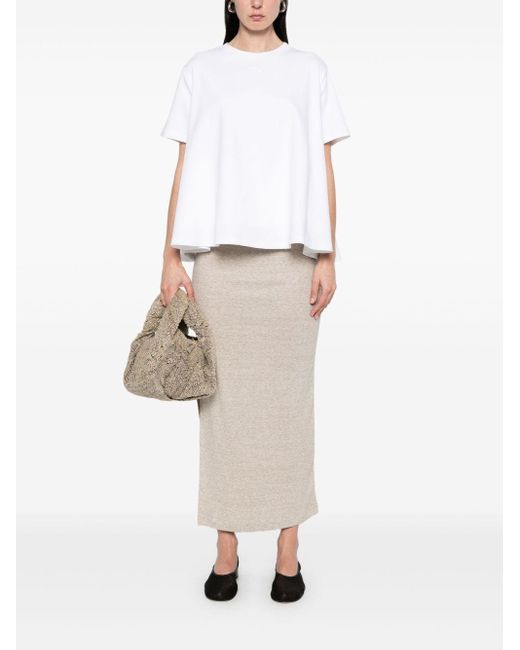 Loewe White Trapeze Cotton T-Shirt