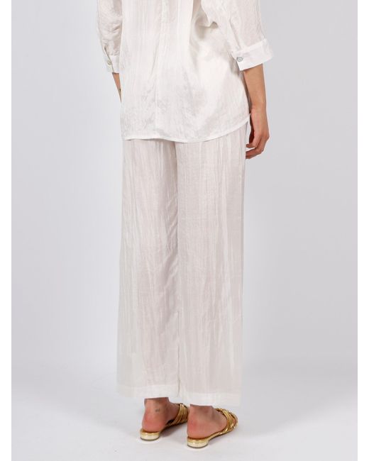THE ROSE IBIZA White Wide Trousers