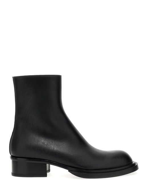 Alexander McQueen Black Stack Boots, Ankle Boots for men