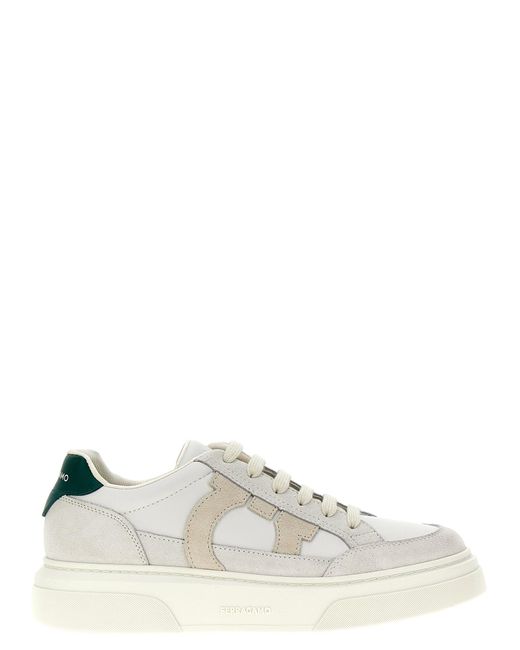 Cassina Sneakers Verde di Ferragamo in White da Uomo
