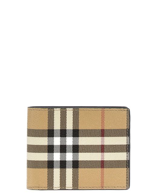 Burberry Gray Check Wallet Wallets, Card Holders for men