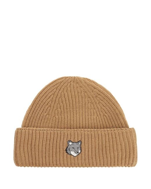 Maison Kitsuné Brown Wool Hat Hats for men