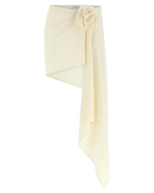 Asymmetrical Mini Skirt Gonne Bianco-Donna di Magda Butrym in White