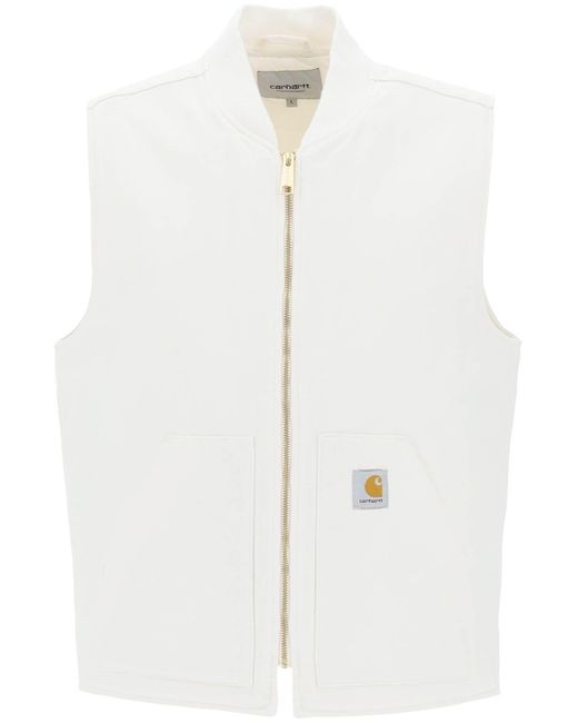 Carhartt White Organic Cotton Classic Vest for men