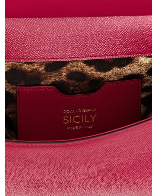 Dolce & Gabbana Red Sicily Mini Handbag Hand Bags