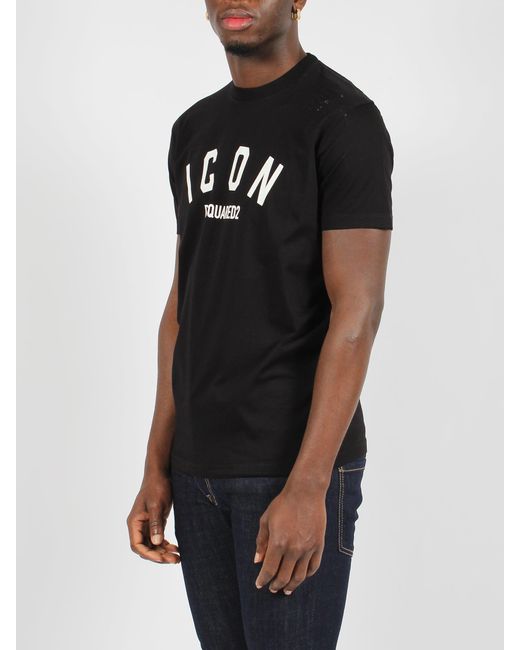Be icon cool fit t-shirt di DSquared² in Black da Uomo