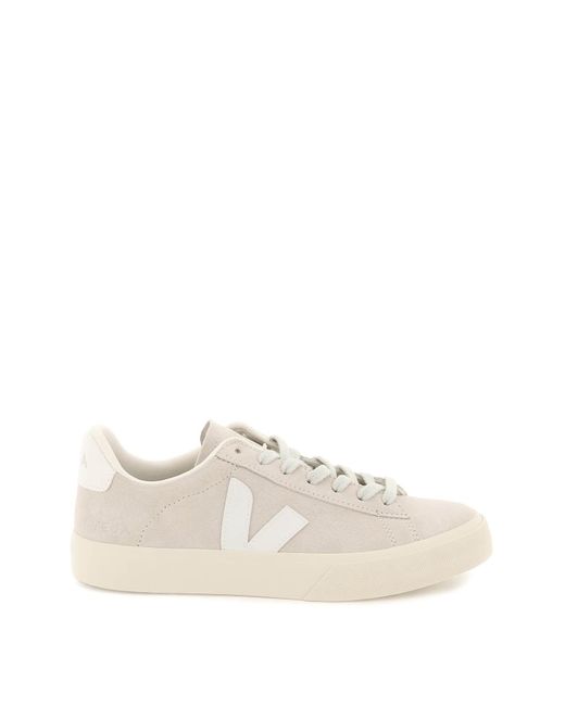 Veja Gray Chromefree Leather Campo Sneakers
