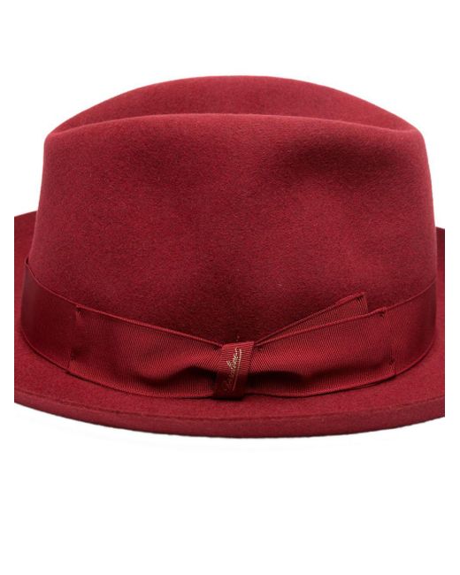 Borsalino Red Hats Bordeaux for men