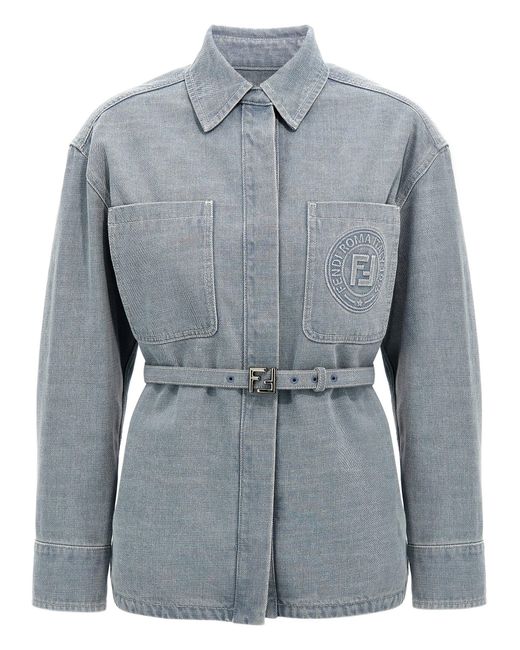 Fendi Blue Denim Go-To Jacket