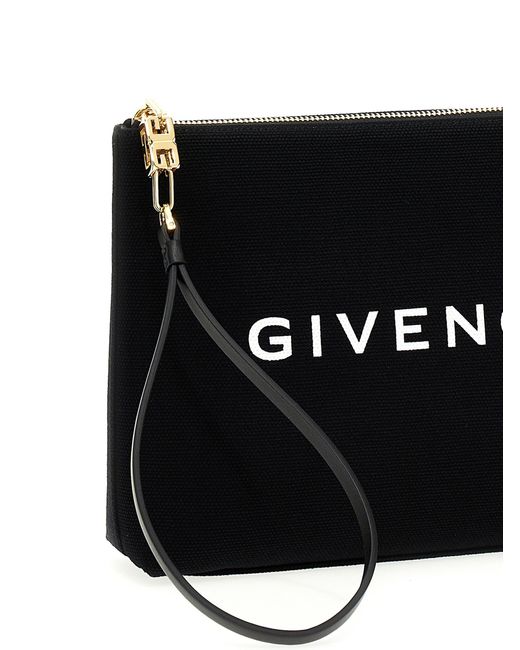Givenchy Black Large Canvas Pouch