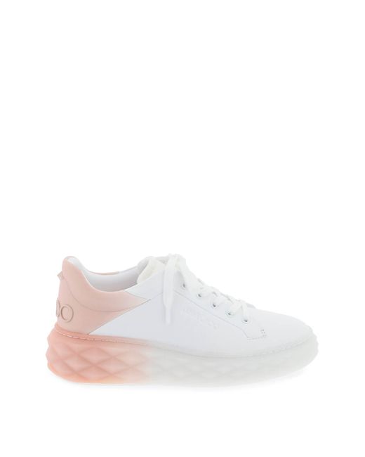 Jimmy Choo White Diamond Maxi/f Ii Sneakers