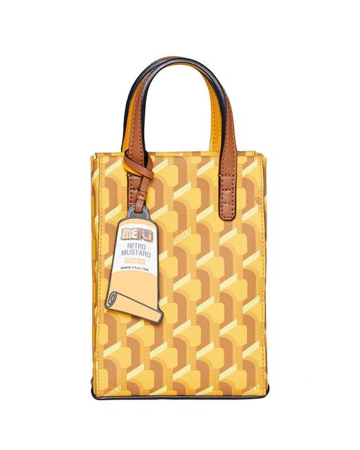 ROSA.K Leather Cabas Monogram Tote Xs in Yellow | Lyst