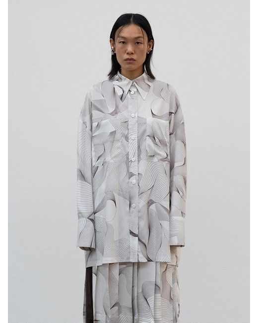 Low Classic Oversized Shirt in Print 