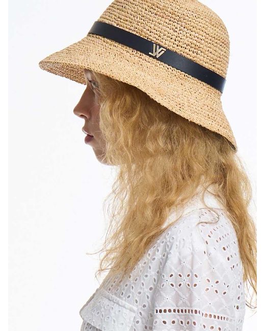 WHITE SANDS Raffia Cloche Bonnie Hat in Natural | Lyst Canada