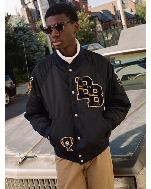 Brooks Brothers [b.b X Eastlogue] B.b Stadium Nylon Jacket [] in Black ...