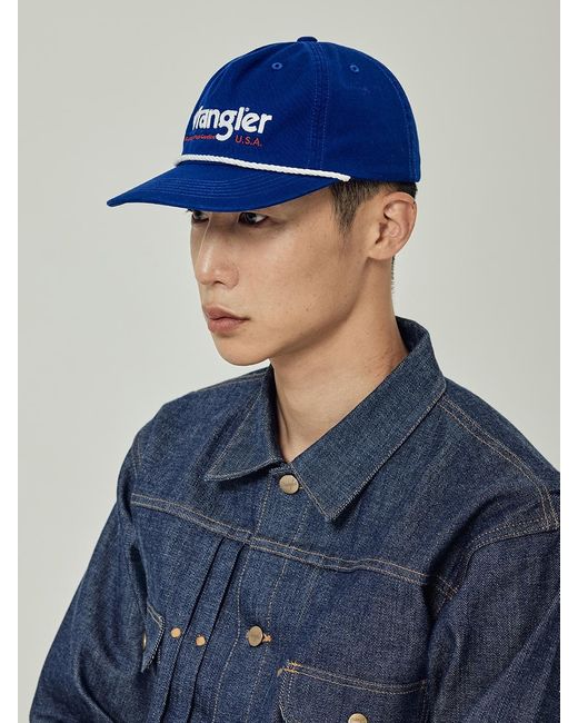 Wrangler Signature Logo Snapback Cap in Blue for Men | Lyst UK