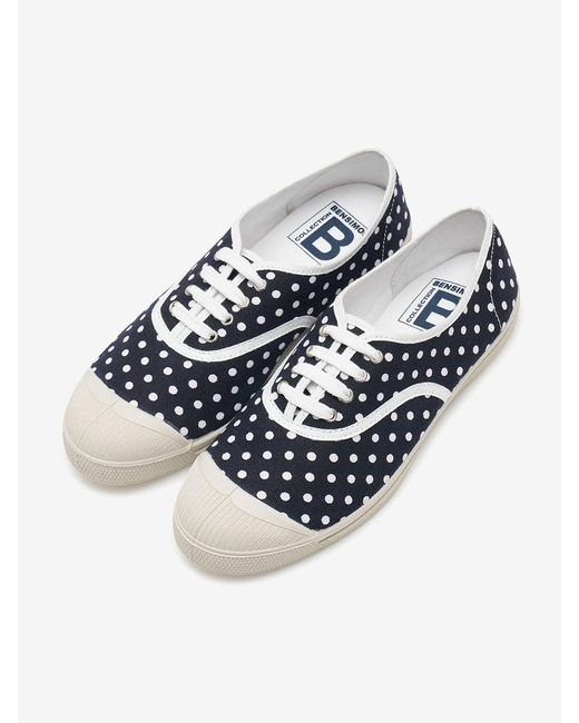 Bensimon Limited Lacet Dot Sneakers in Blue | Lyst Canada