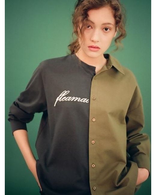 long sleeve half shirt