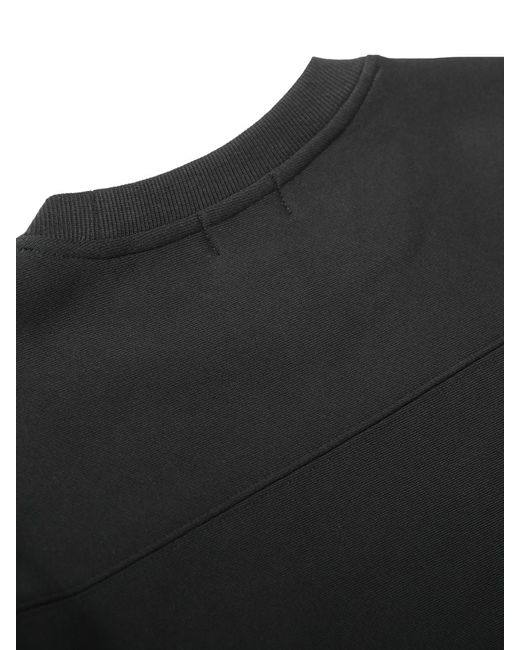 PLAYIAN Black Cut-off Cropped Sweatshirt