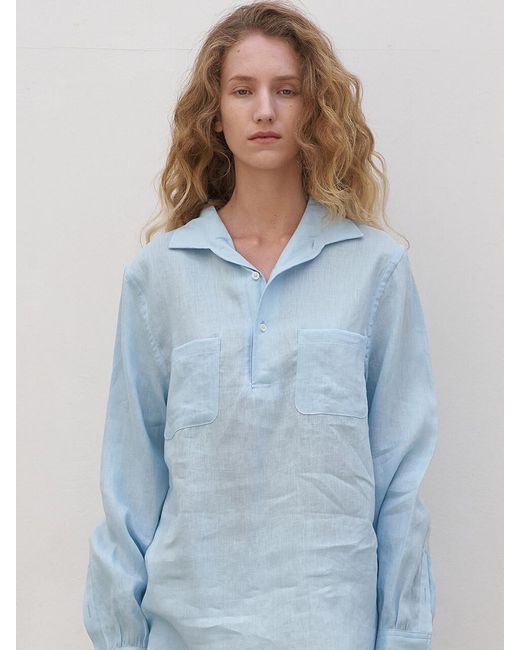 J'RIUM [woman] Linen Pullover Shirt in 