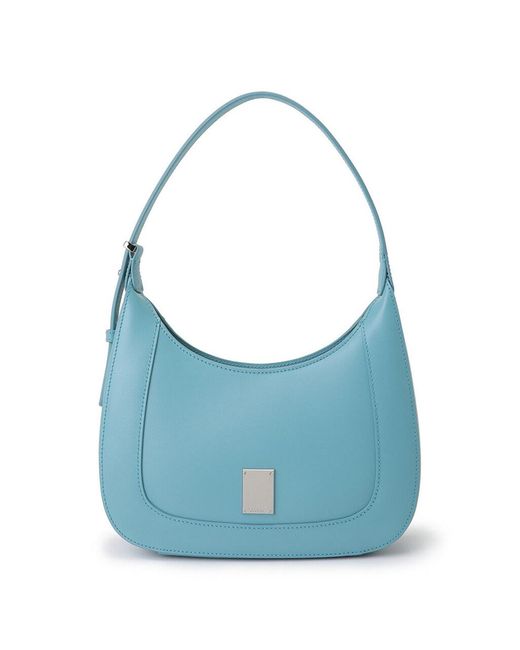 COURONNE Leather Mila Lady Shoulder Bag in Blue - Save 6% | Lyst UK