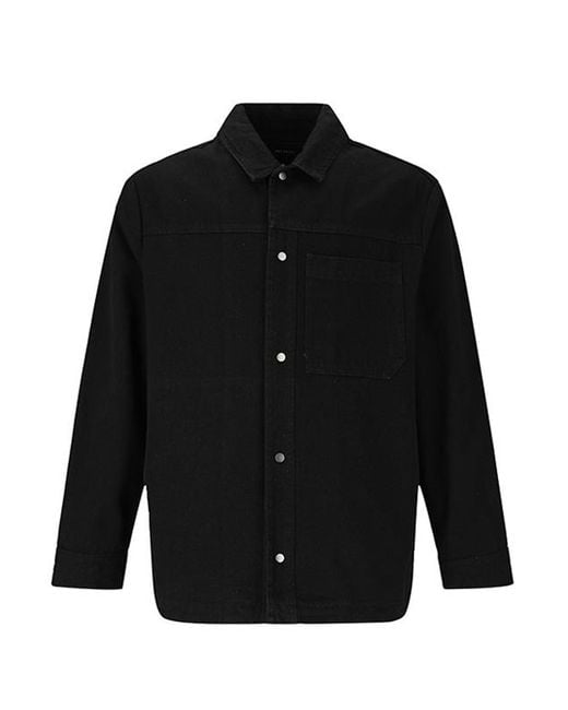 Adhoc Denim Shirtket in Black for Men | Lyst