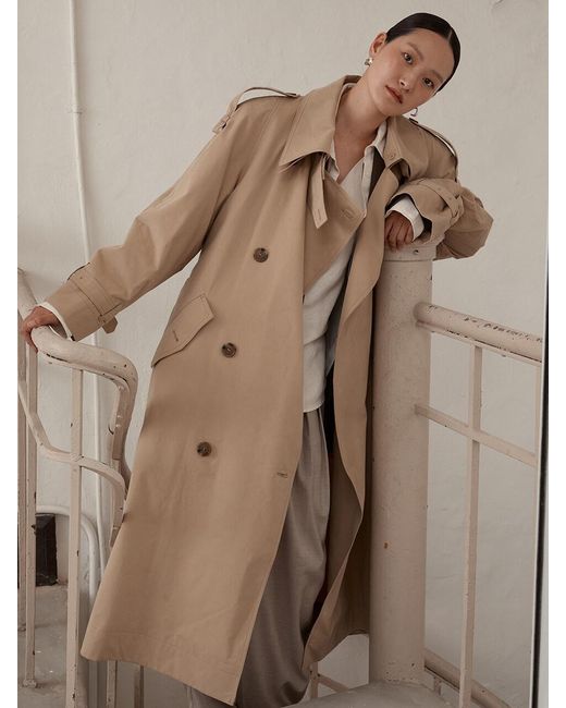 Low Classic Classic Trench Coat in Natural | Lyst