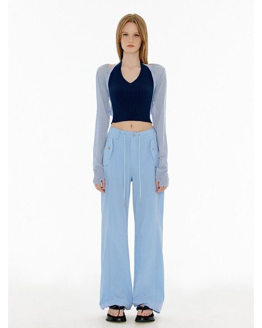 string cargo pants