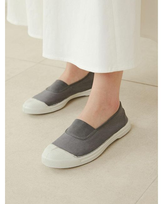 Bensimon Elastic Shoes in Grey | Lyst UK