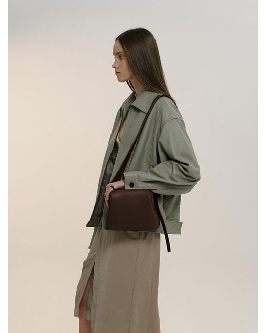OSOI Leather Mini Brot Bag in Brown | Lyst