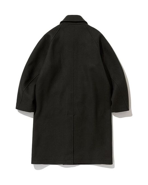 Lord John Grey Park Wool Balmacaan Coat in Black for Men | Lyst