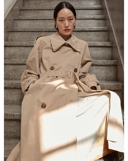 Low Classic Classic Trench Coat in Natural | Lyst