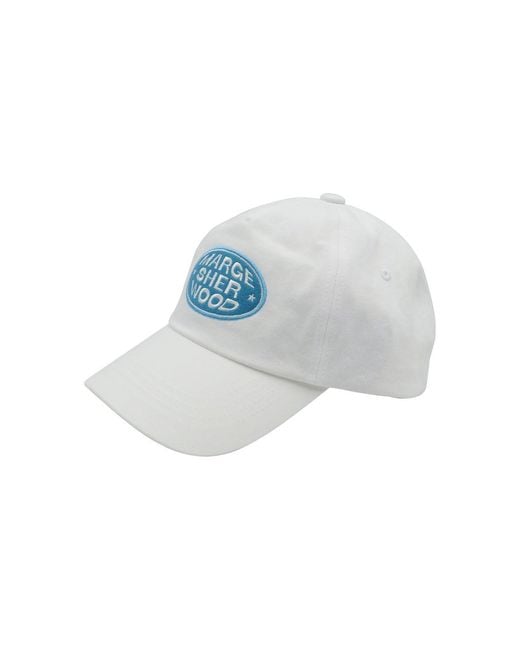 Marge Sherwood Logo Patch Ball Cap in Gray