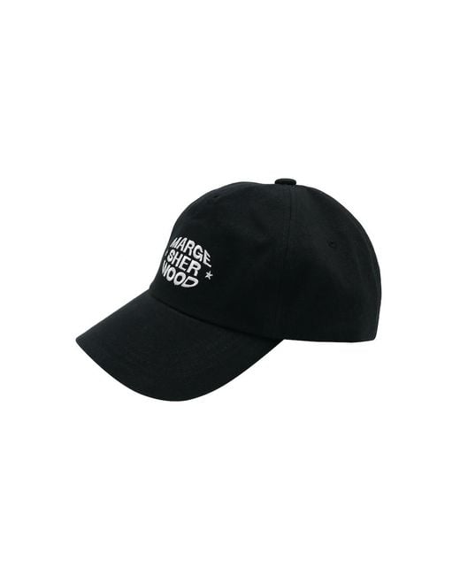 Marge Sherwood Logo Star Ball Cap in Black
