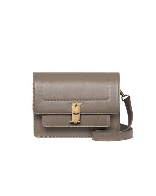 J.ESTINA Leather Lua Cross Bag Tp in Taupe (Gray) | Lyst