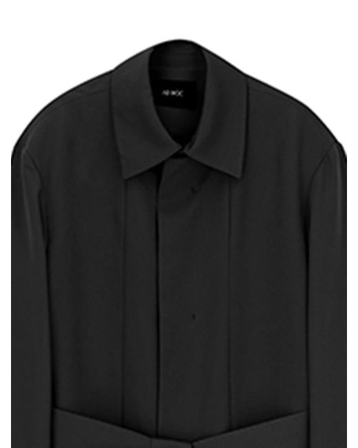 Adhoc Belted Mac Trench Coat in Black for Men | Lyst