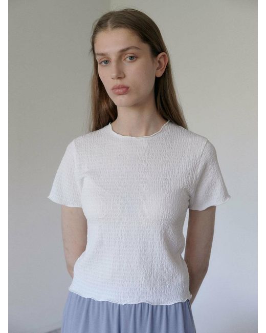 38comeoncommon Wrinkle Lettuce-edge T 