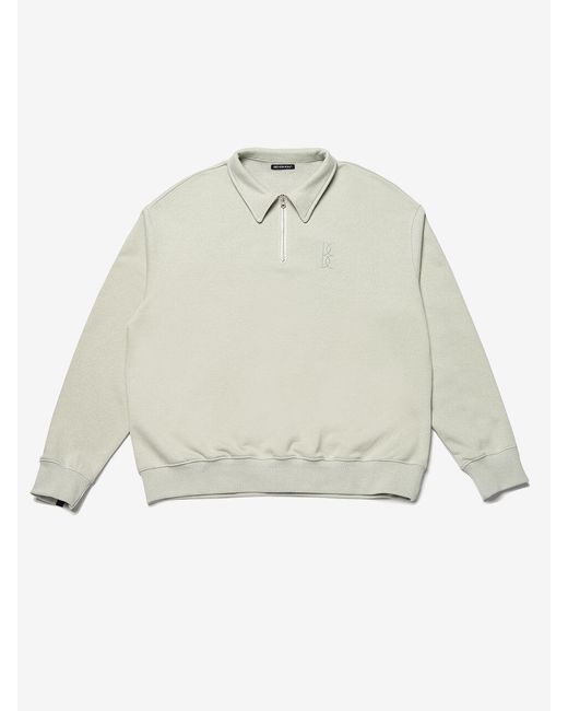 Bensimon Cotton Half Zip-up Oversized Sweatshirt - Lyst